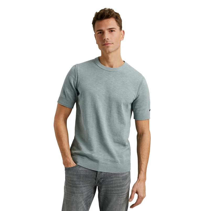 Cast Iron Heren T-shirt Ctss2504596 Petrol