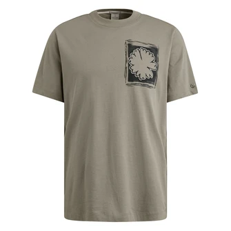 Cast Iron Heren T-shirt Ctss2505586 Middengrijs