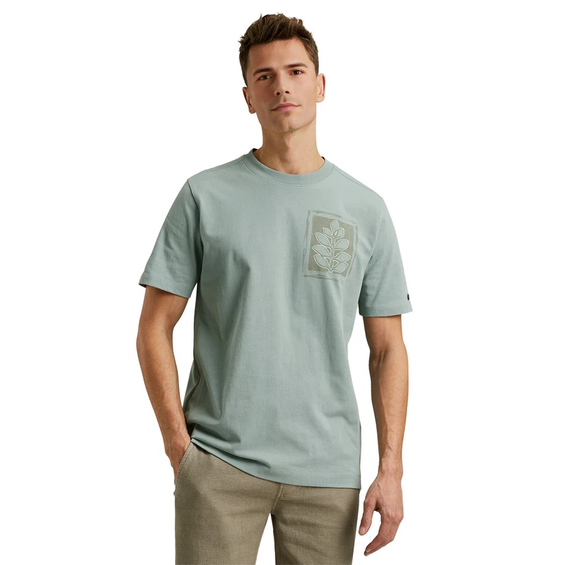Cast Iron Heren T-shirt Ctss2505586 Petrol