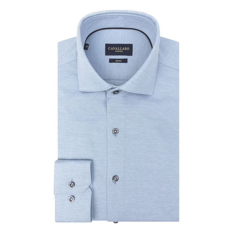 Cavallaro Heren Overhemd 110255004 Bleu