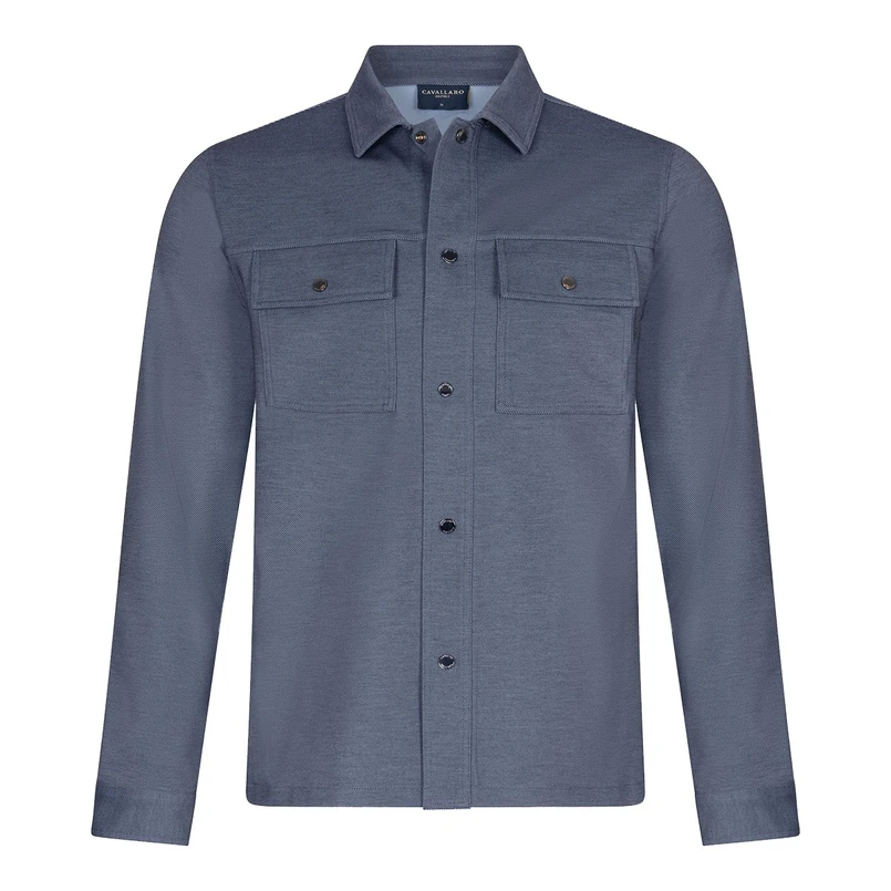 Cavallaro Heren Overhemd 123251004 Bleu