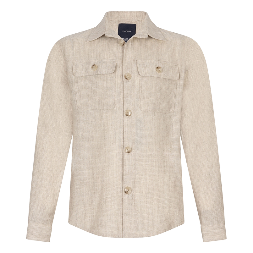 Cavallaro Heren Overhemd 123251015 OFF-WHITE