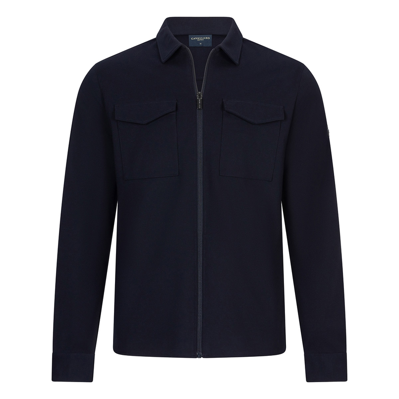 Cavallaro Heren Overhemd 123255011 Navy
