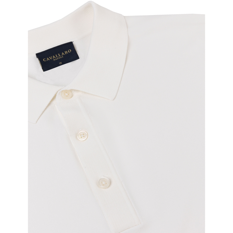 Cavallaro Heren Polo 116251011 OFF-WHITE