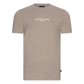 Cavallaro Heren T-shirt 117251003 Zand