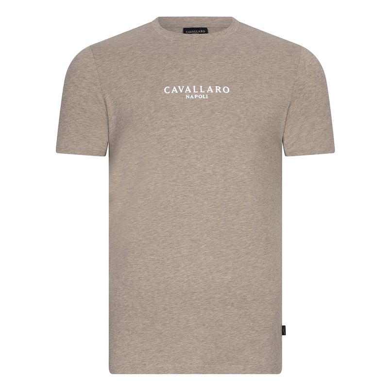 Cavallaro Heren T-shirt 117251003 Zand