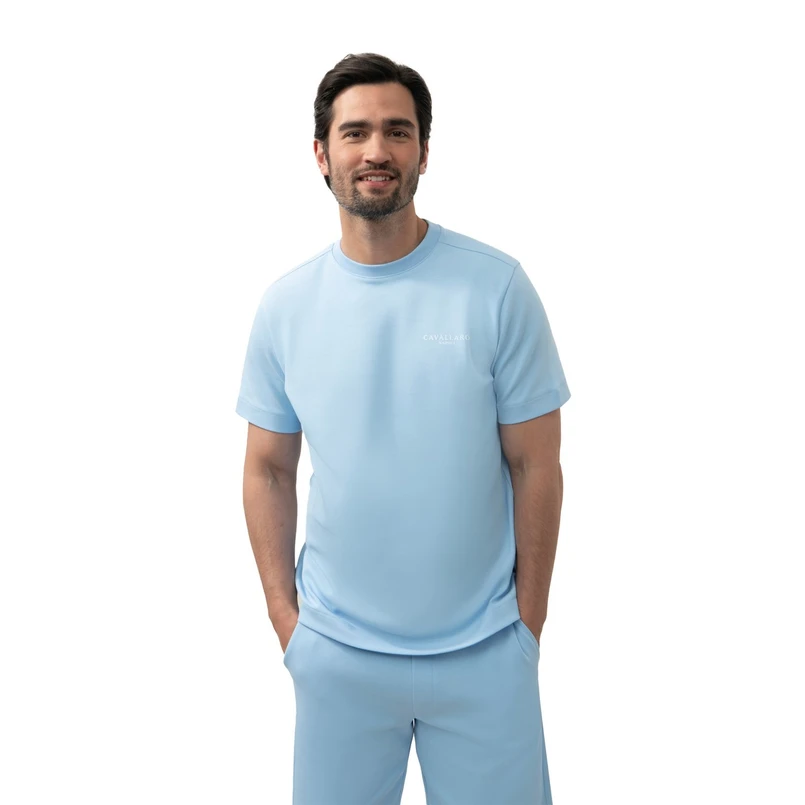 Cavallaro Heren T-shirt 117251016 Bleu