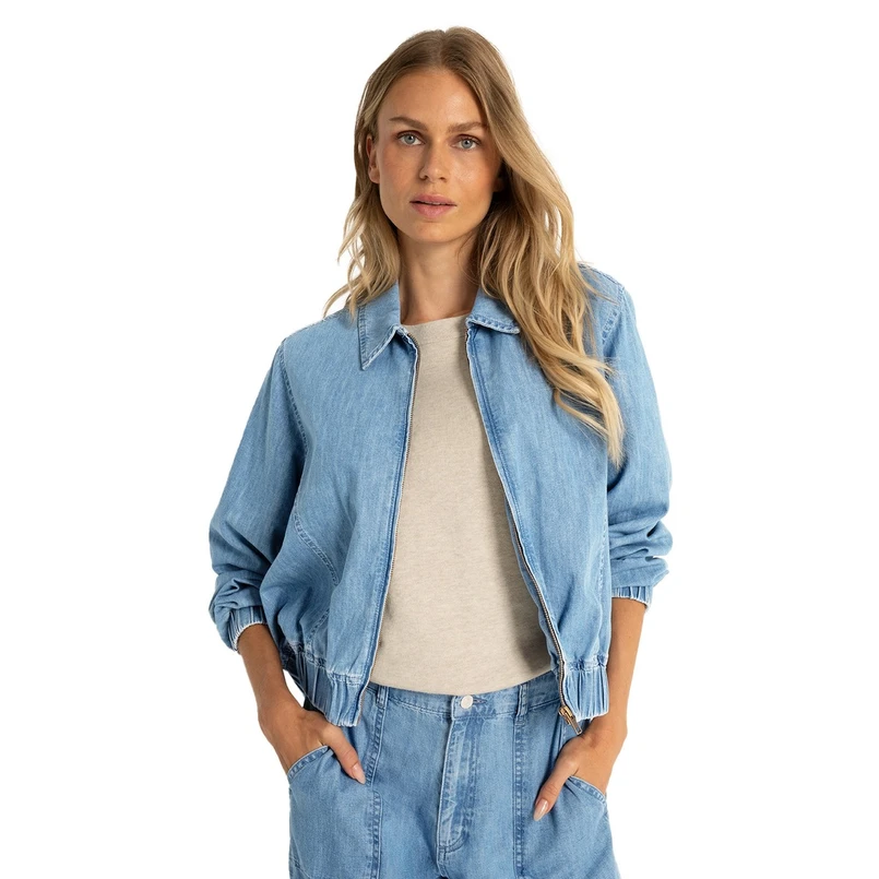 Claudia by Claudia Strater Dames Blazer CS16-25528 Mid blue denim