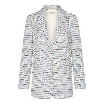 Claudia by Claudia Strater Dames Blazer Cs25-15522 Bleu