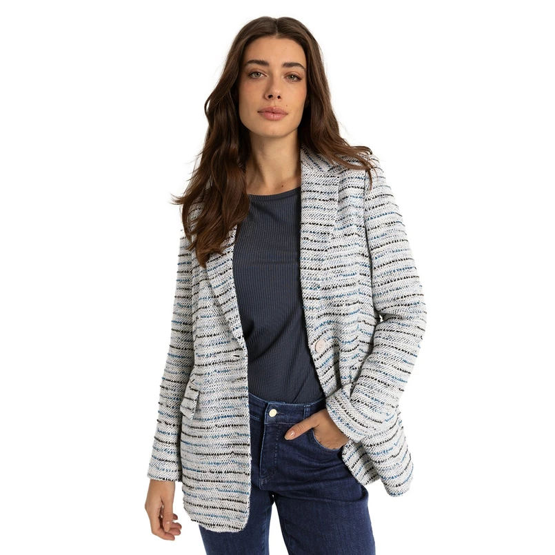 Claudia by Claudia Strater Dames Blazer Cs25-15522 Bleu