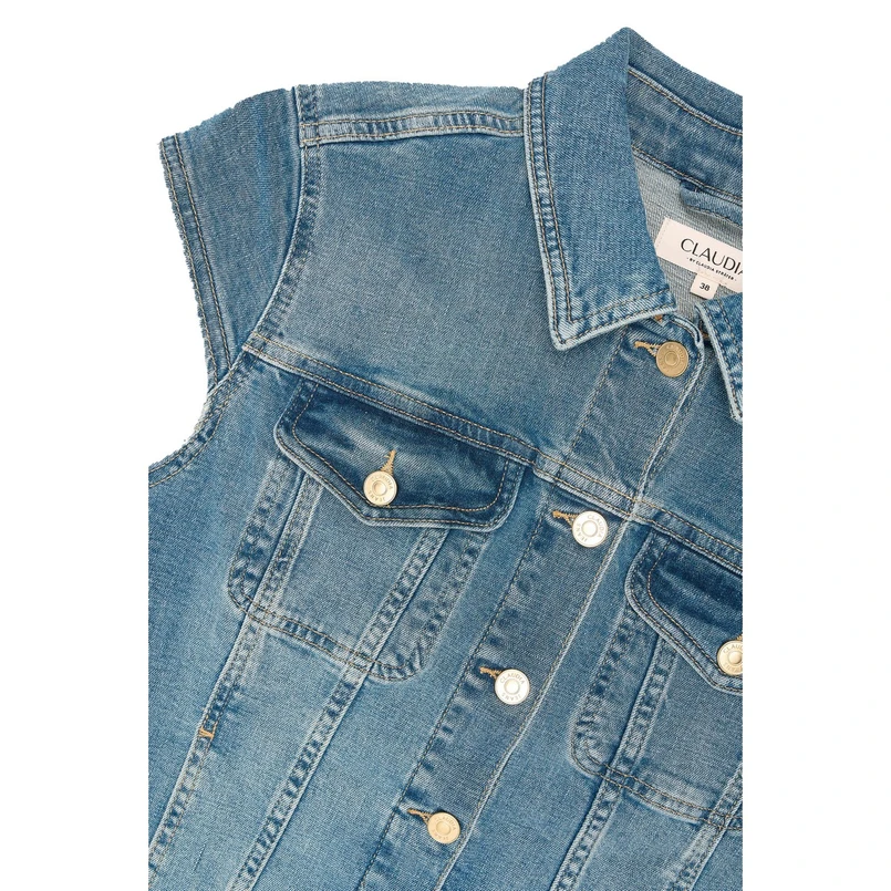 Claudia by Claudia Strater Dames Blazer Cs25-16501 Mid blue denim