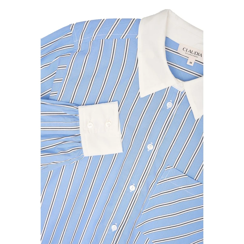 Claudia by Claudia Strater Dames Blouse Cs25-14511 Bleu