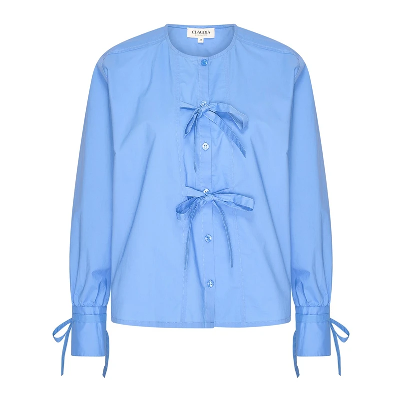 Claudia by Claudia Strater Dames Blouse Cs25-14514 Bleu