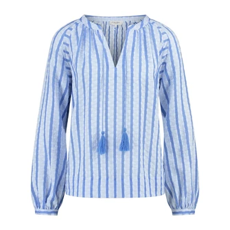 Claudia by Claudia Strater Dames Blouse Cs25-14516 Bleu