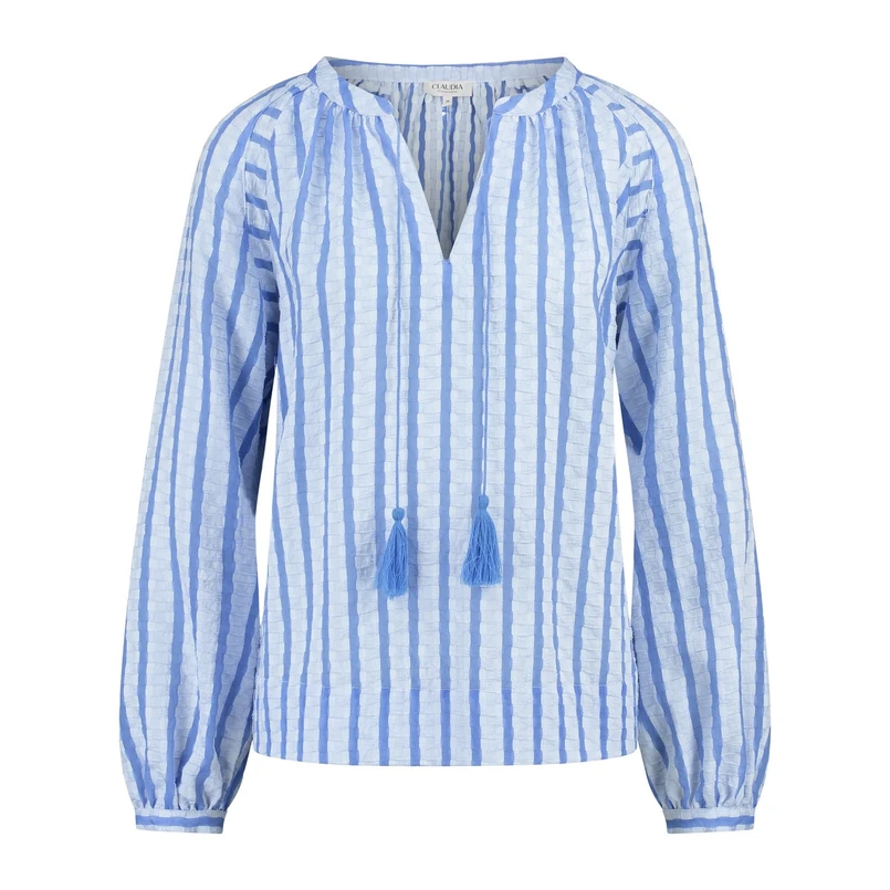 Claudia by Claudia Strater Dames Blouse Cs25-14516 Bleu