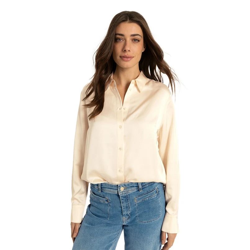 Claudia by Claudia Strater Dames Blouse Cs25-14522 Ecru