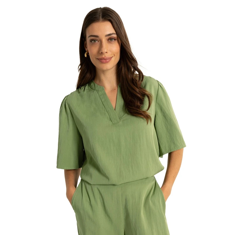 Claudia by Claudia Strater Dames Blouse Cs25-14530 Groen