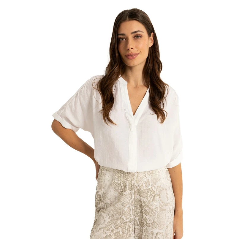 Claudia by Claudia Strater Dames Blouse Cs25-14531 Wit