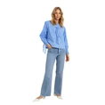 Claudia by Claudia Strater Dames Broek Cs25-22509 Bleached blue denim