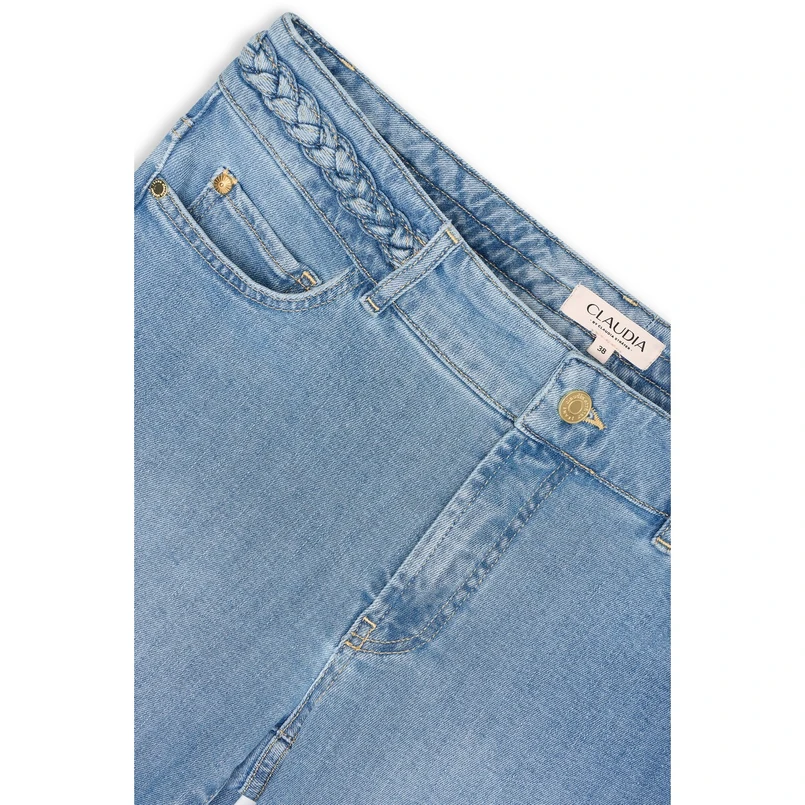 Claudia by Claudia Strater Dames Broek Cs25-22509 Bleached blue denim