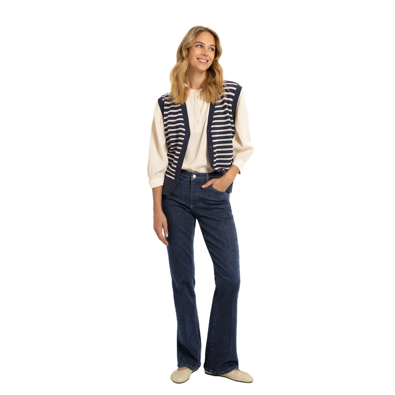 Claudia by Claudia Strater Dames Broek Cs25-22512 Dark blue denim