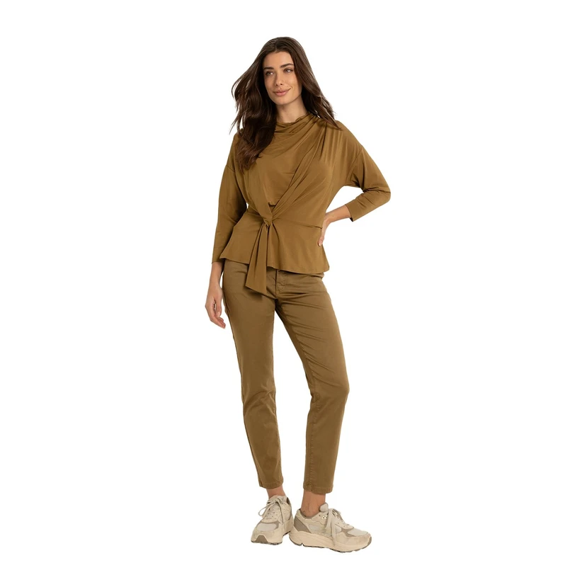 Claudia by Claudia Strater Dames Broek Cs25-22520 Khakigroen