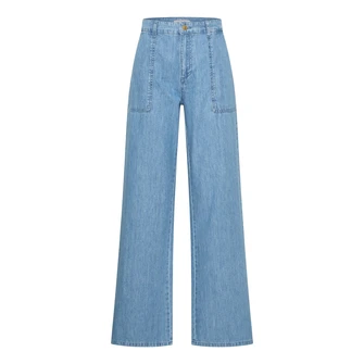 Claudia by Claudia Strater Dames Jeans CS22-25414 Mid blue denim