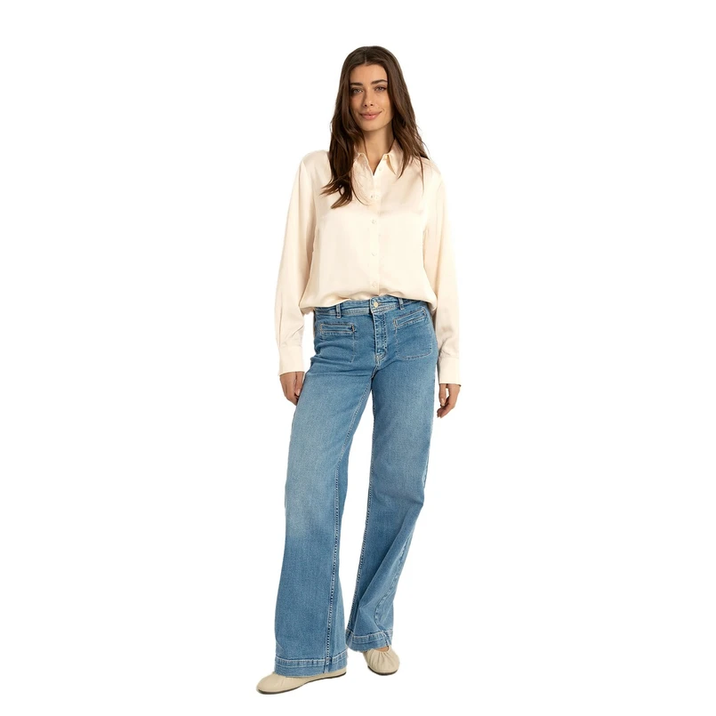 Claudia by Claudia Strater Dames Jeans Cs25-22506 Mid blue denim
