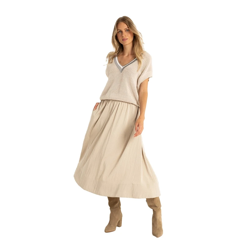 Claudia by Claudia Strater Dames Rok CS23-25401 Taupe