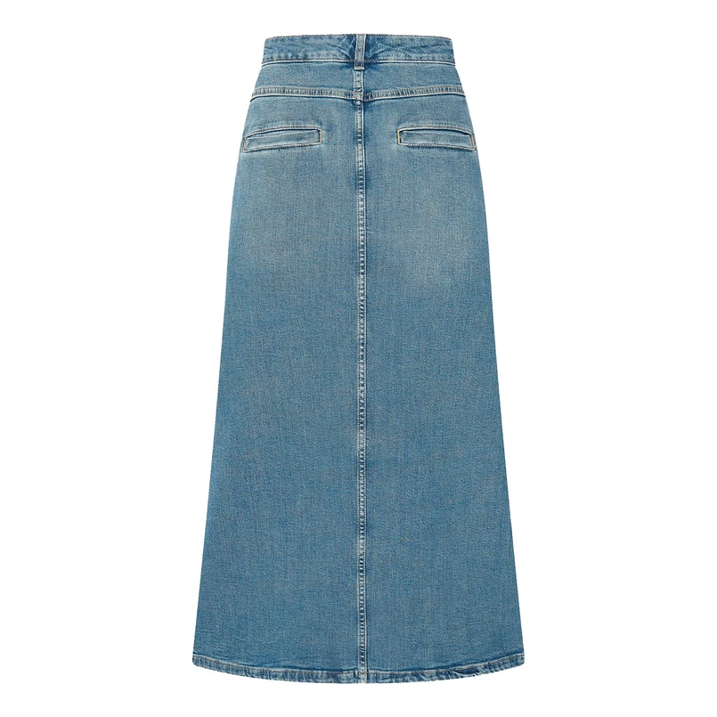Claudia by Claudia Strater Dames Rok Cs25-23505 Mid blue denim