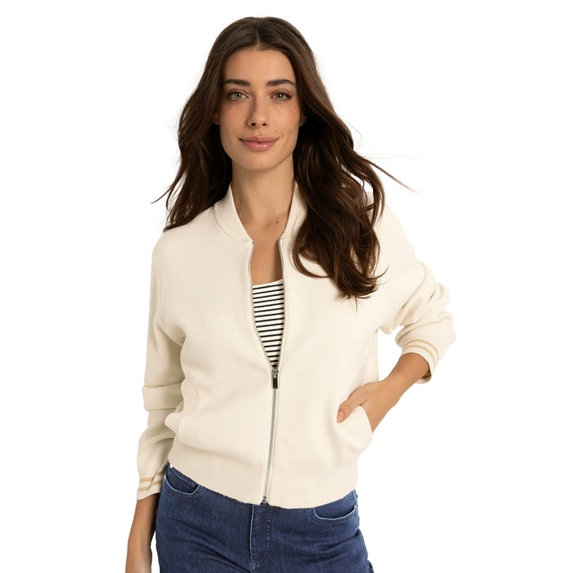 Claudia by Claudia Strater Dames Vest Cs12-25075 Ecru