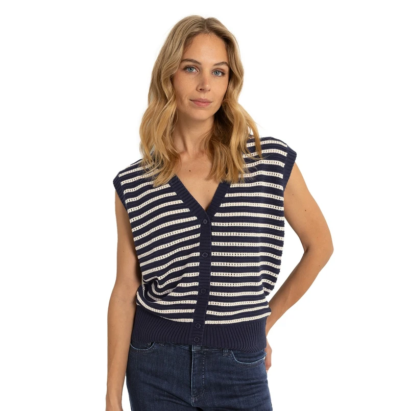 Claudia by Claudia Strater Dames Vest Cs12-25136 Navy