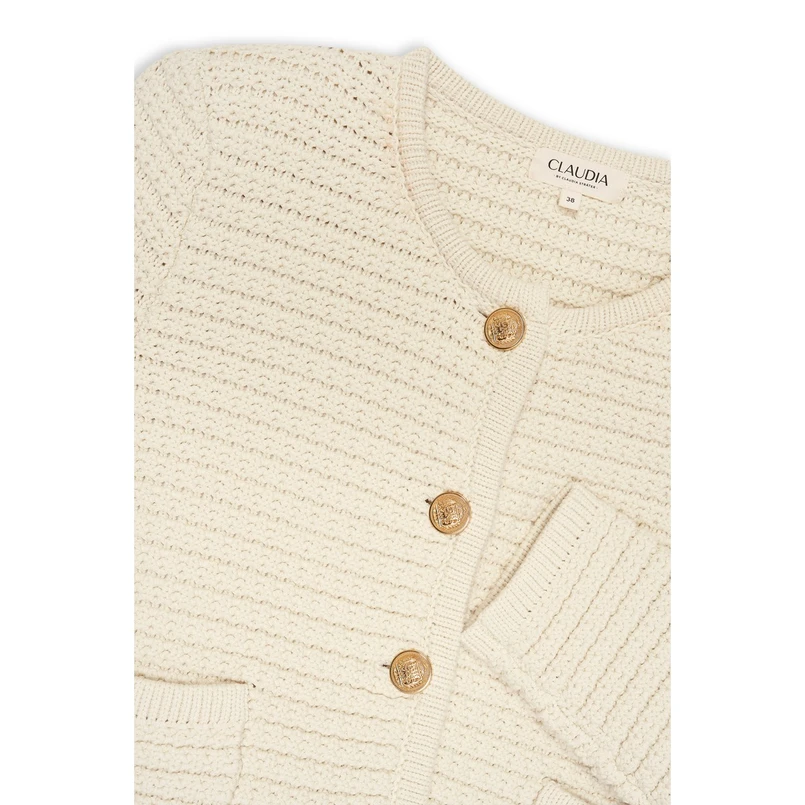 Claudia by Claudia Strater Dames Vest Cs12-25389 Ecru