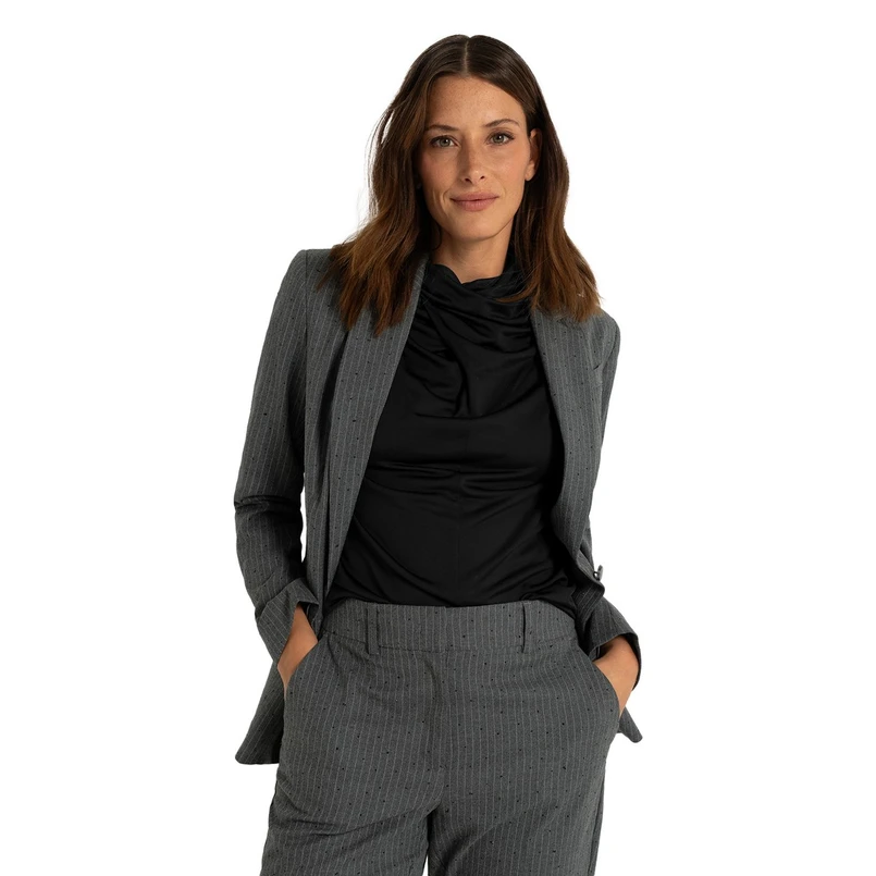 Claudia Strater Dames Blazer CS15-25603 Lichtgrijs