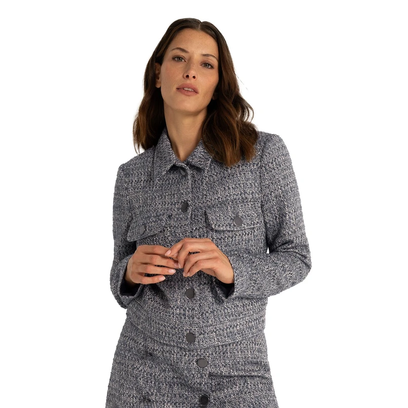 Claudia Strater Dames Blazer Cs15-25652 Lichtgrijs