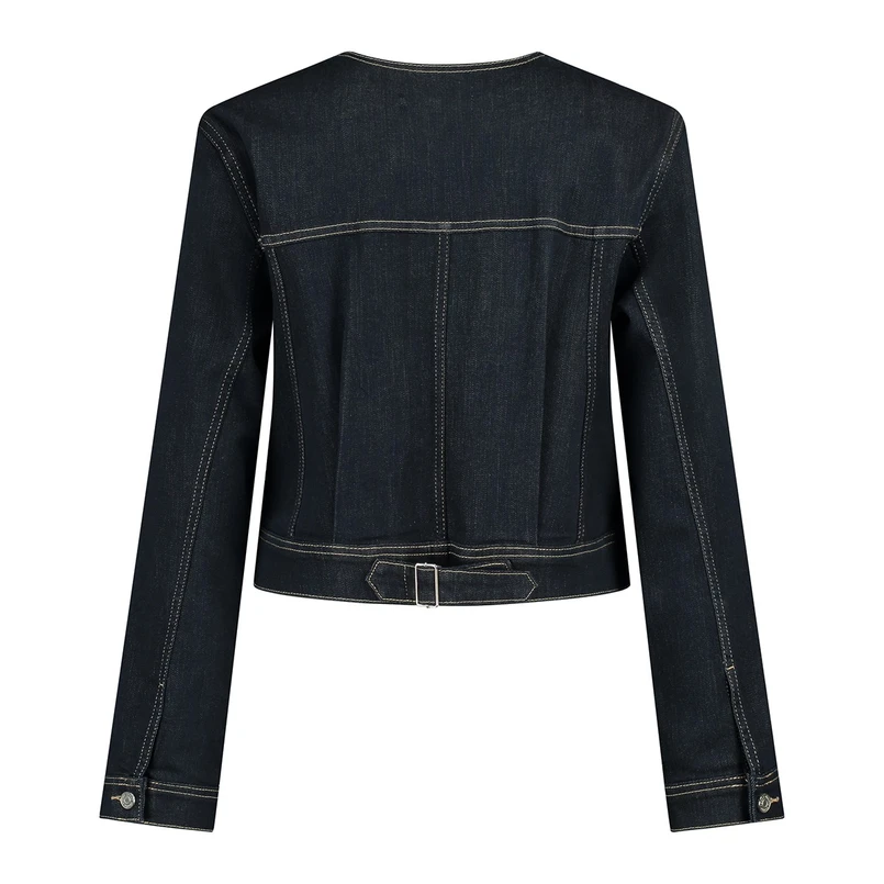 Claudia Strater Dames Blazer CS16-25541 Dark blue denim