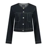 Claudia Strater Dames Blazer CS16-25541 Dark blue denim