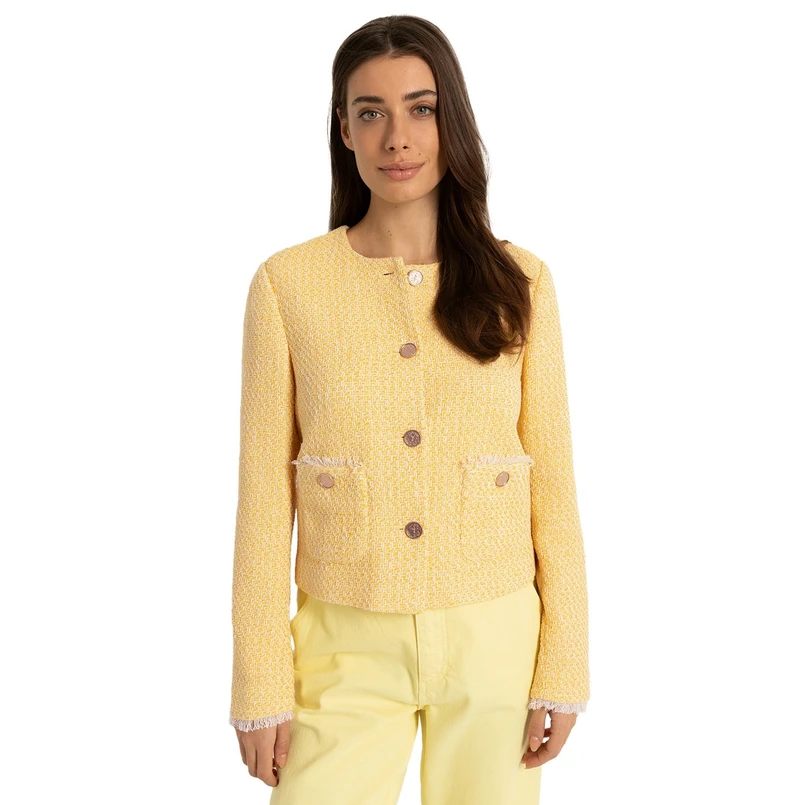 Claudia Strater Dames Blazer Cs25-15502 Geel
