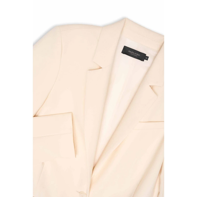 Claudia Strater Dames Blazer Cs25-15503 Ecru