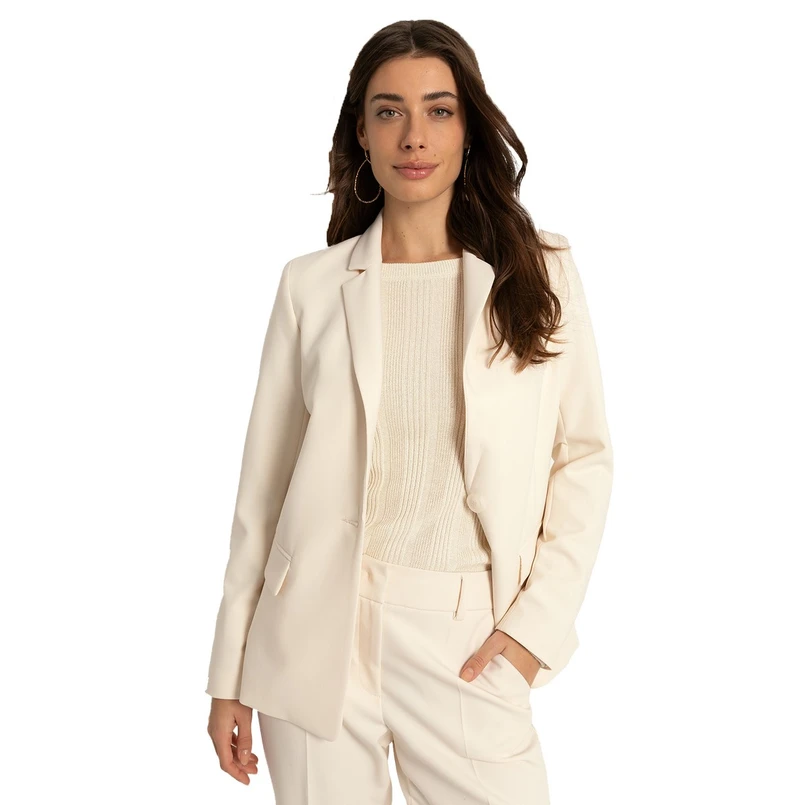 Claudia Strater Dames Blazer Cs25-15503 Ecru
