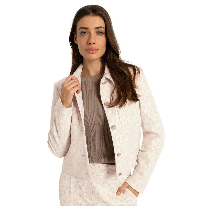 Claudia Strater Dames Blazer Cs25-15504 Ecru