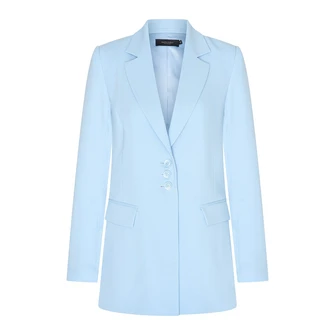 Claudia Strater Dames Blazer Cs25-15514 Bleu