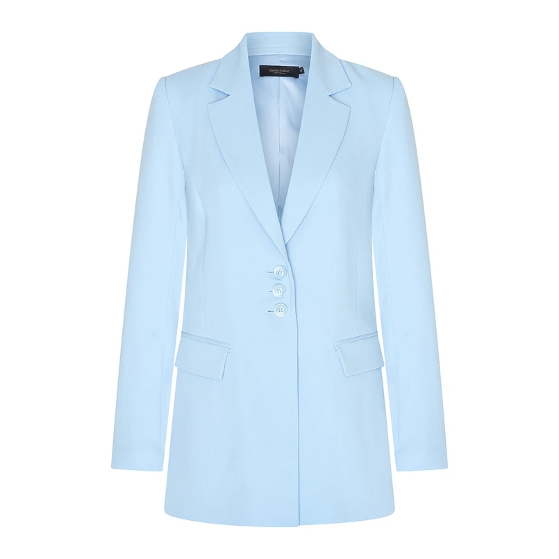 Claudia Strater Dames Blazer Cs25-15514 Bleu