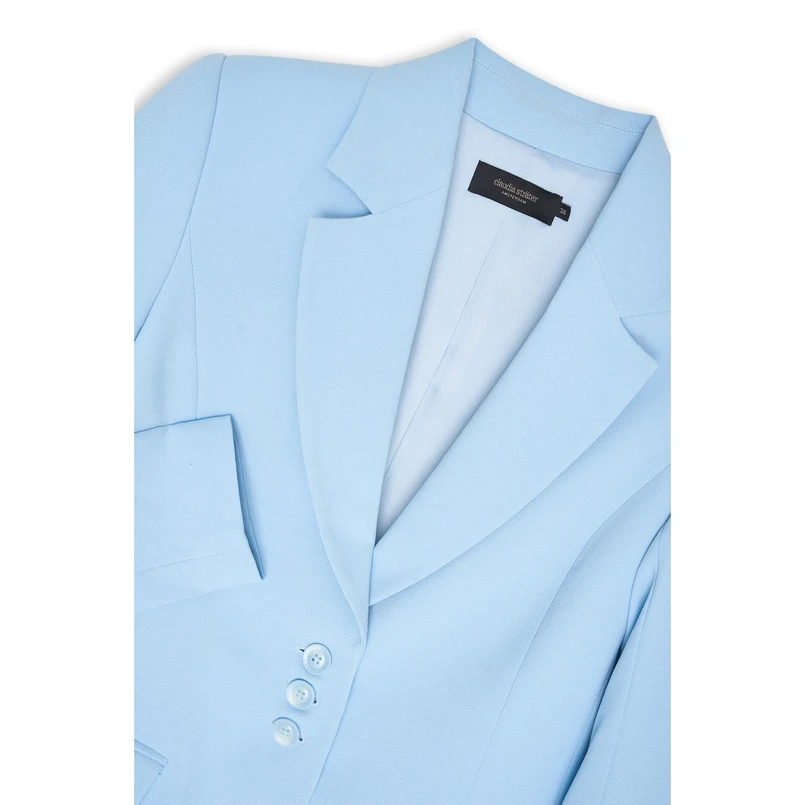 Claudia Strater Dames Blazer Cs25-15514 Bleu