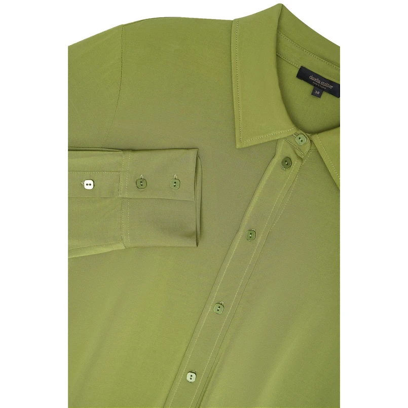 Claudia Strater Dames Blouse Cs13-25090 Groen