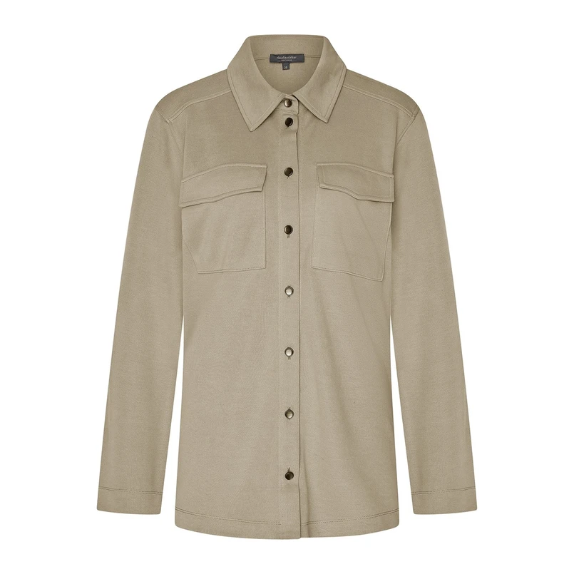 Claudia Strater Dames Blouse Cs13-25094 Khakigroen