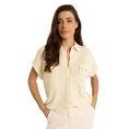 Claudia Strater Dames Blouse Cs13-25125 Beige