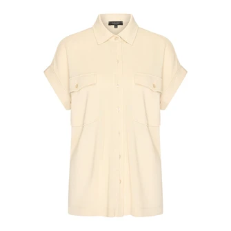 Claudia Strater Dames Blouse Cs13-25125 Beige