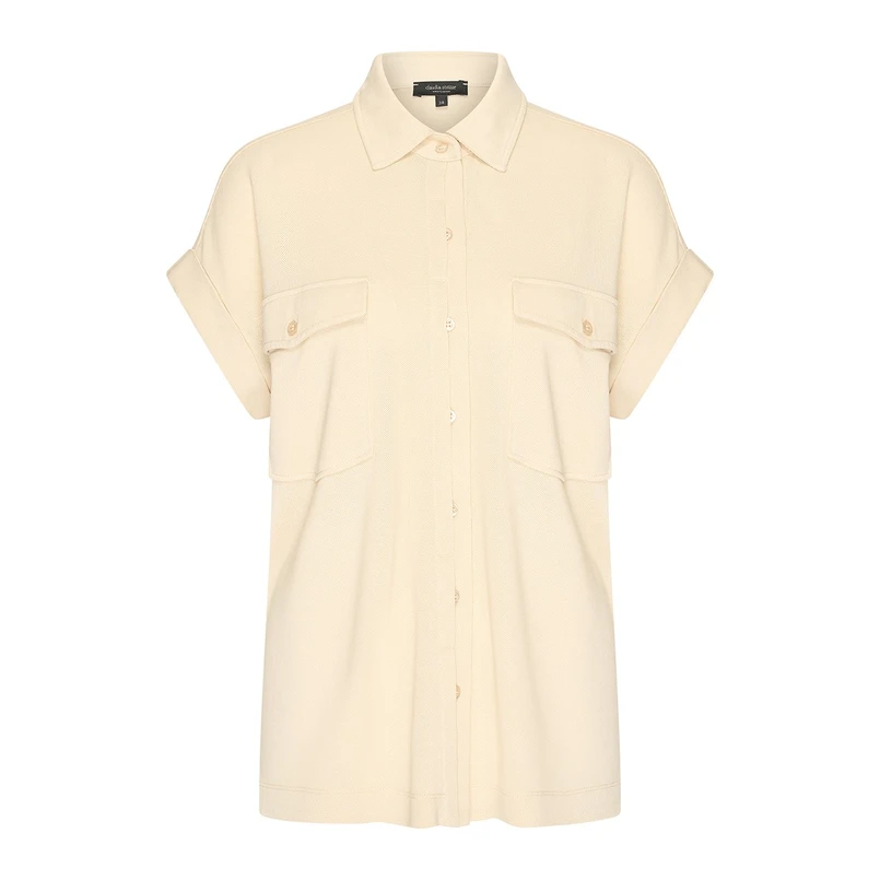 Claudia Strater Dames Blouse Cs13-25125 Beige
