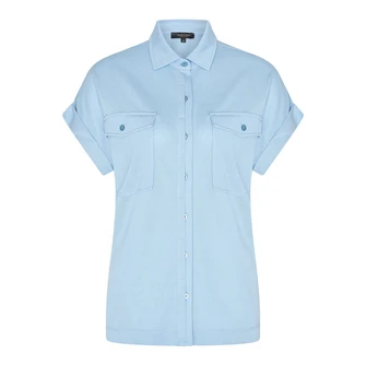 Claudia Strater Dames Blouse Cs13-25125 Bleu
